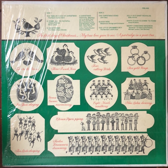 Various Artists Music For The Twelve Days Of Christmas Vinyl Lp '65 - Picture 2 of 6